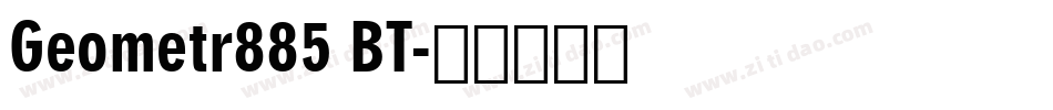 Geometr885 BT字体转换